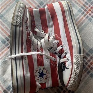 Unisex Stars and Stripes High Top Converse